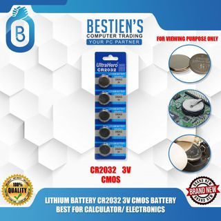 LITHIUM BATTERY CR2032 3V CMOS BATTERY, BEST FOR CALCULATOR/ ELECTRONICS