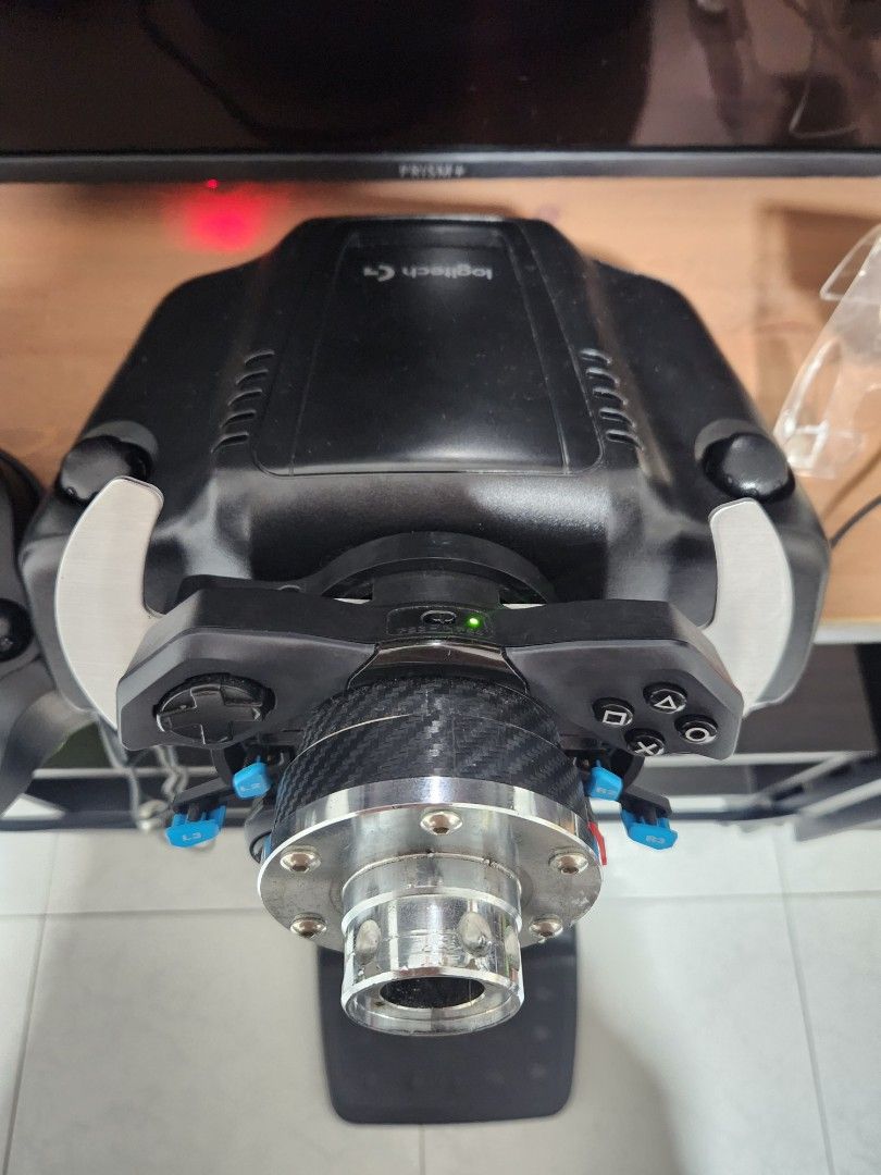 Logitech G29 Steering Wheel With Quick Release Mod, Video Gaming