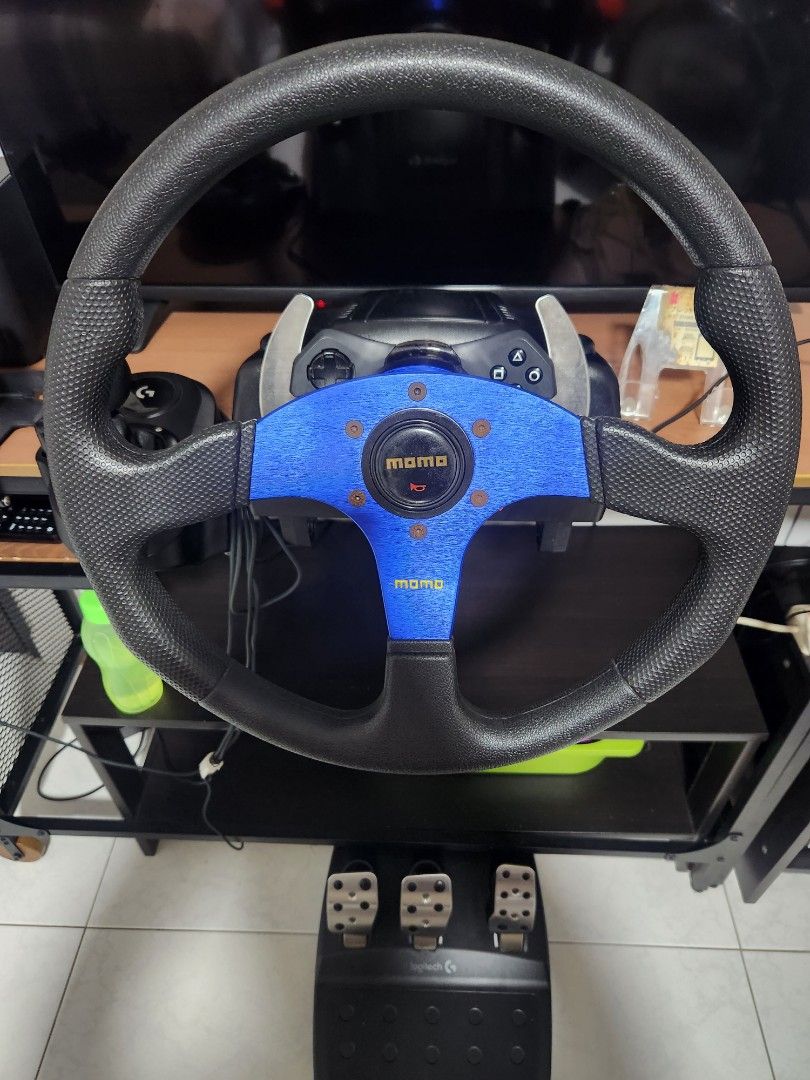 Logitech G29 Steering Wheel With Quick Release Mod, Video Gaming