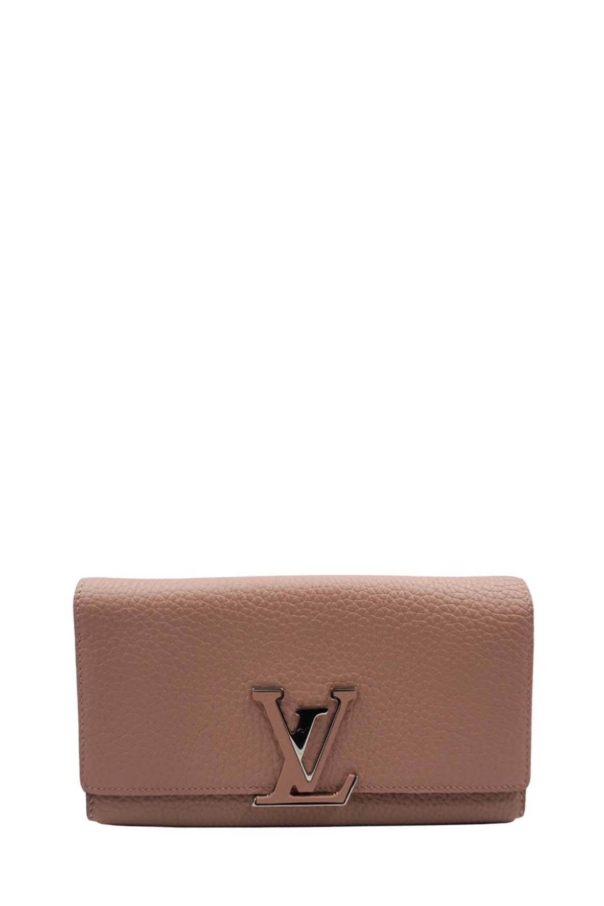 Louis Vuitton capucines Compact Wallet Taurillon Magnolia SHW