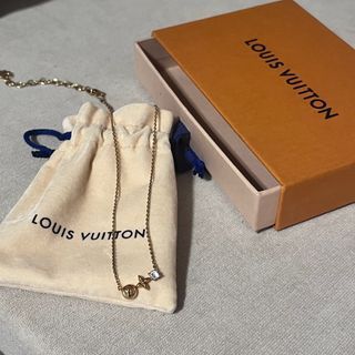 Louis Vuitton M00675 Monogram Bold Necklace, Silver, One Size
