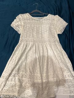 Minkpink Lace Eyelet Dress — M