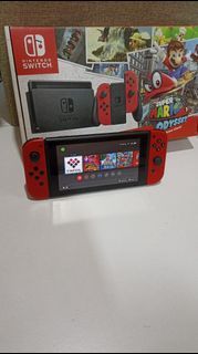 Modded Nintendo Switch full set with box (or pouch/carrier ) and accessories. 64GB,128GB, 256GB and 512 GB storage options