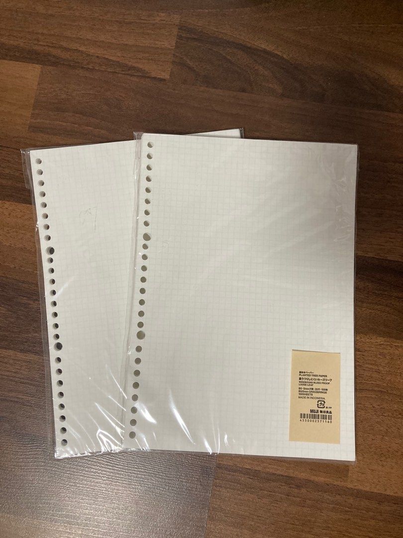 muji loose leaf paper, Hobbies & Toys, Stationery & Craft, Stationery