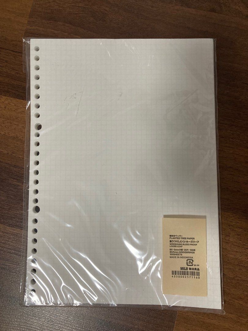 muji loose leaf paper, Hobbies & Toys, Stationery & Craft, Stationery