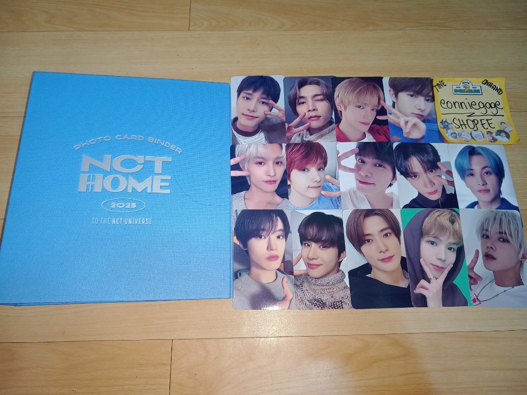 NCT Home MD Official Selfie Selca Photocard Unsealed Dark Blue Binder Jaehyun Taeyong Mark