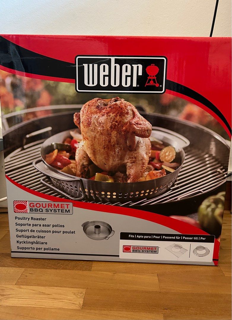 [New] Weber Poultry Roaster, Furniture & Home Living, Kitchenware ...