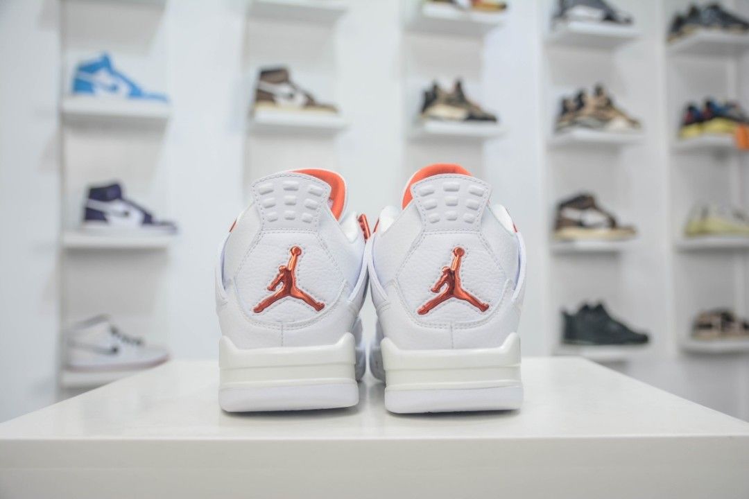 Jordan 4 white deals and orange