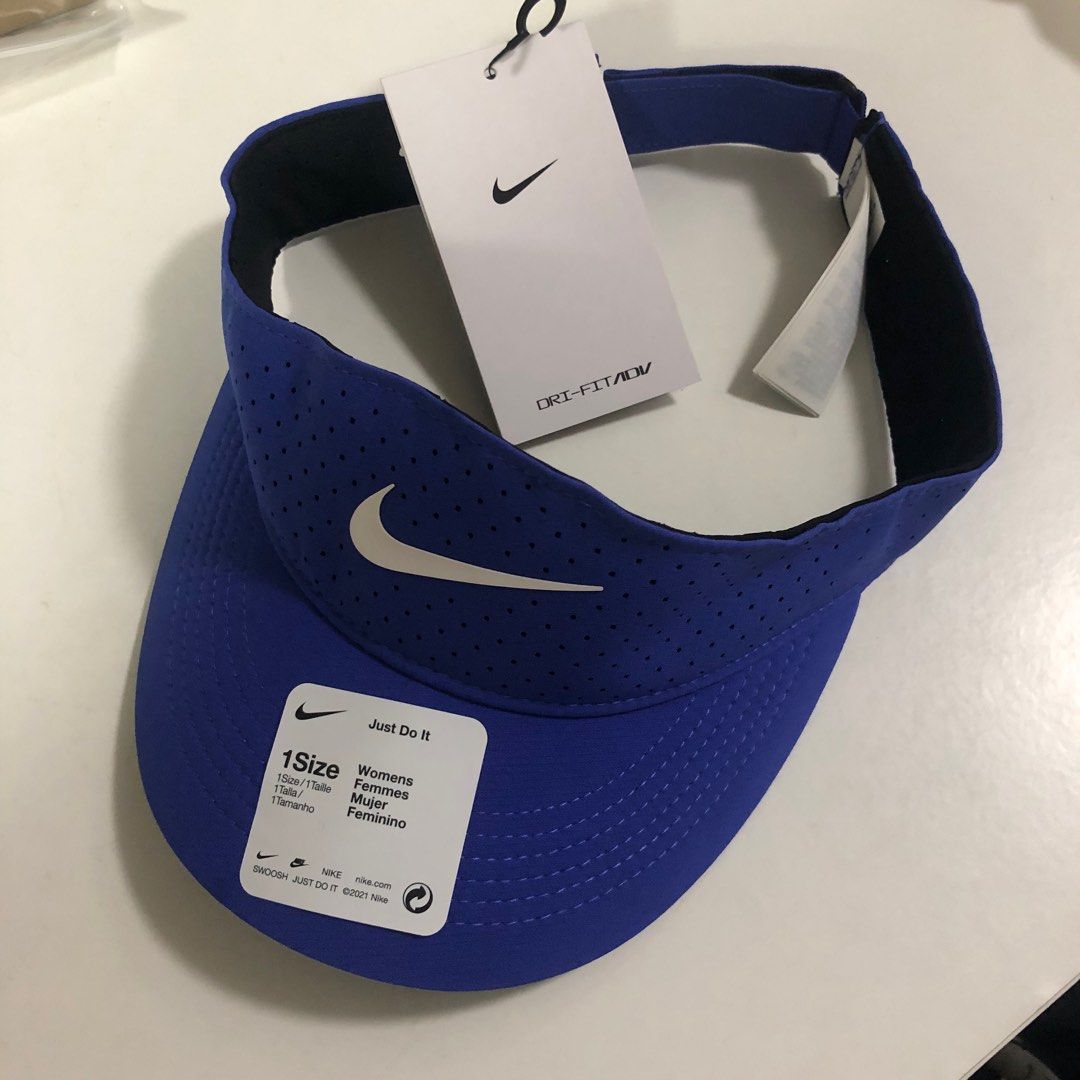 light blue nike visor