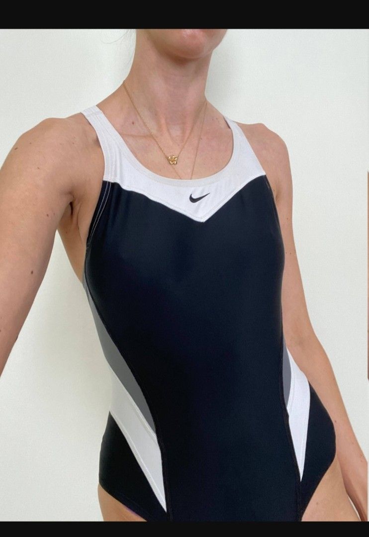 Nike women's victory color block power back tank swimsuit new arrivals