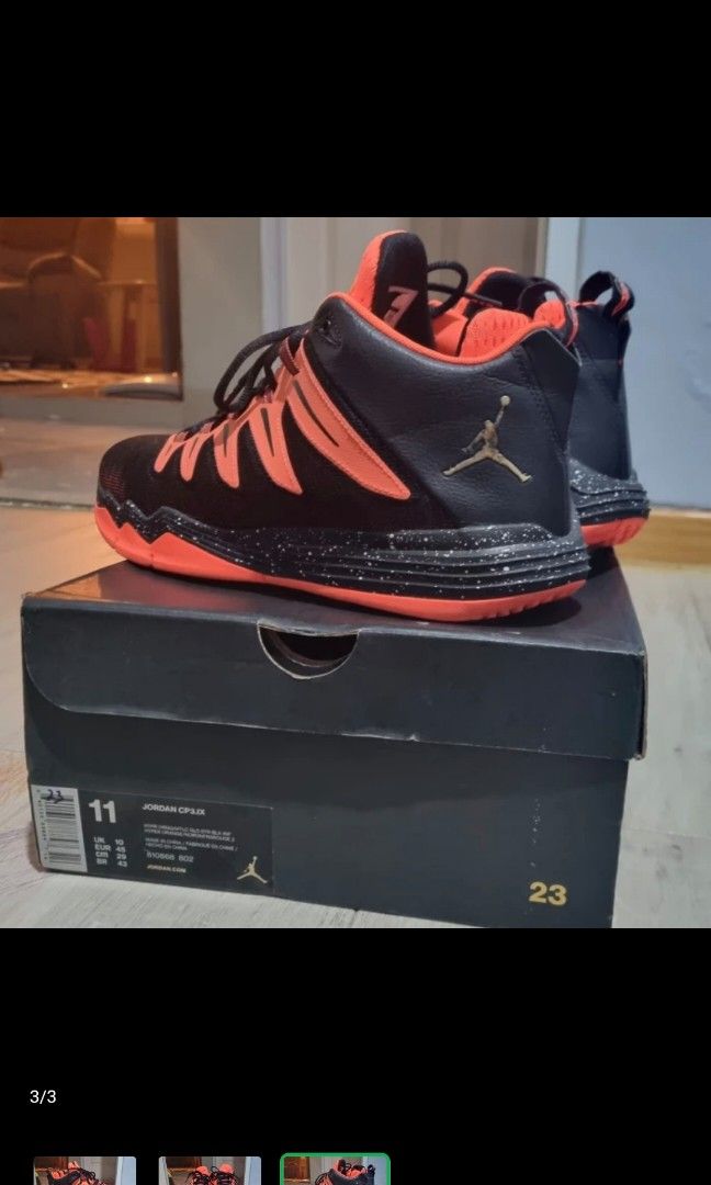 Nike Jordan CP3 IX size 45 insole 29cm Chris Paul with shoe tree, Fesyen  Pria, Sepatu , Sneakers di Carousell