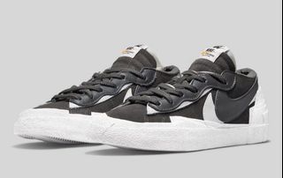 nike sacai blazer low iron grey