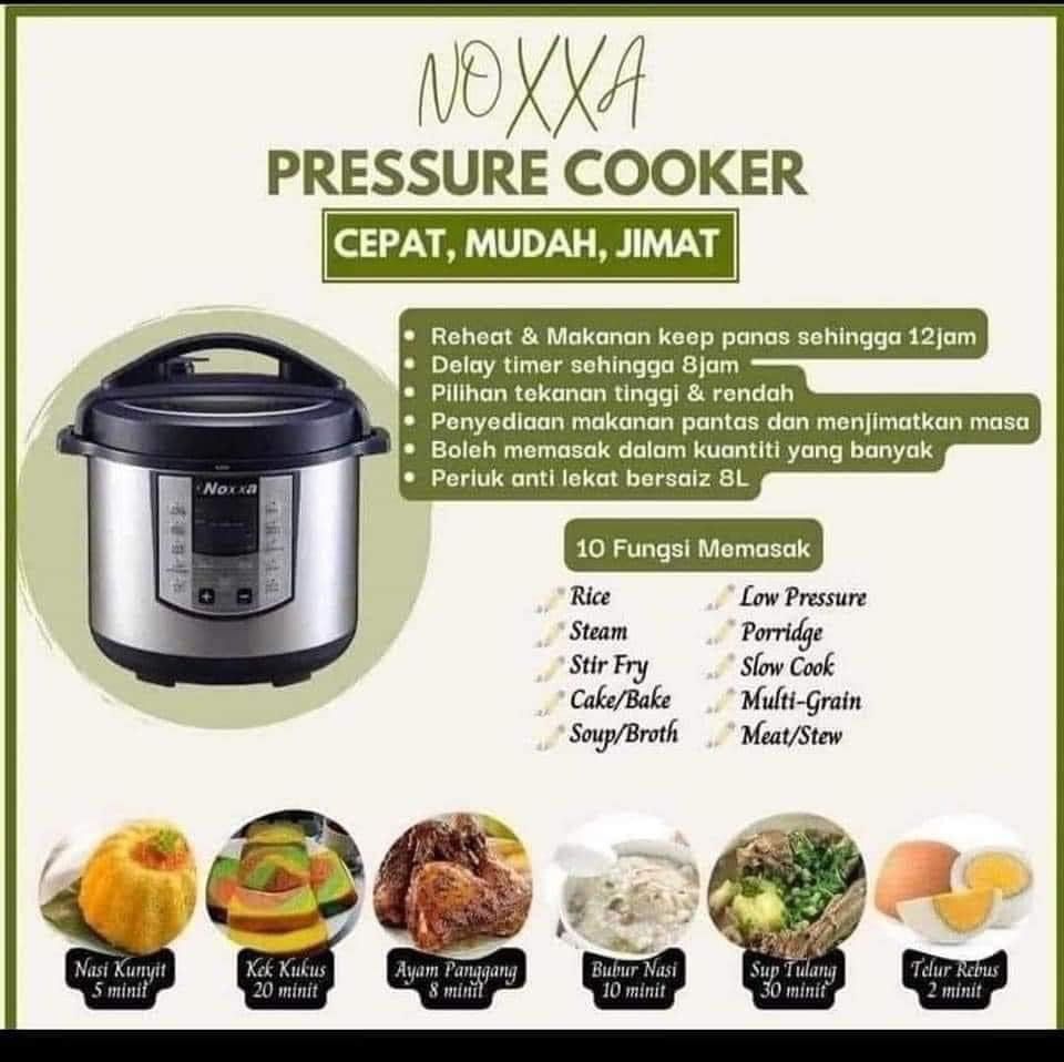 Nasi goreng best sale noxxa pressure cooker