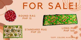 [Open for Pre-orders] Floormat, Round Rag, Long Mat - Thick