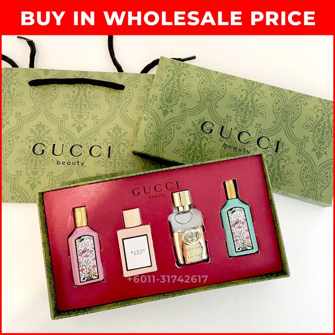 ORIGINAL] GUCCI GREEN BOX BEAUTY PERFUME SET 4IN1 FOR WOMEN, Beauty &  Personal Care, Fragrance & Deodorants on Carousell