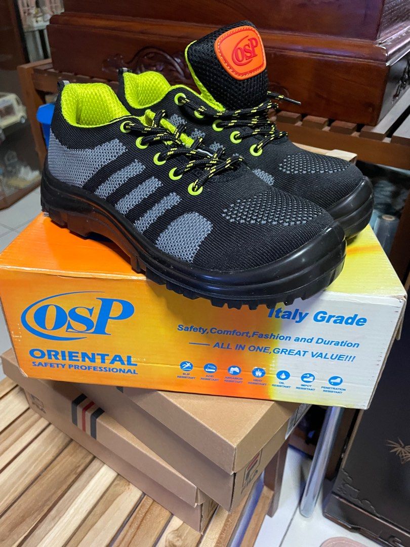 Osp Safety shoe size 40 free delivery , Men's Fashion, Footwear, Boots on Carousell