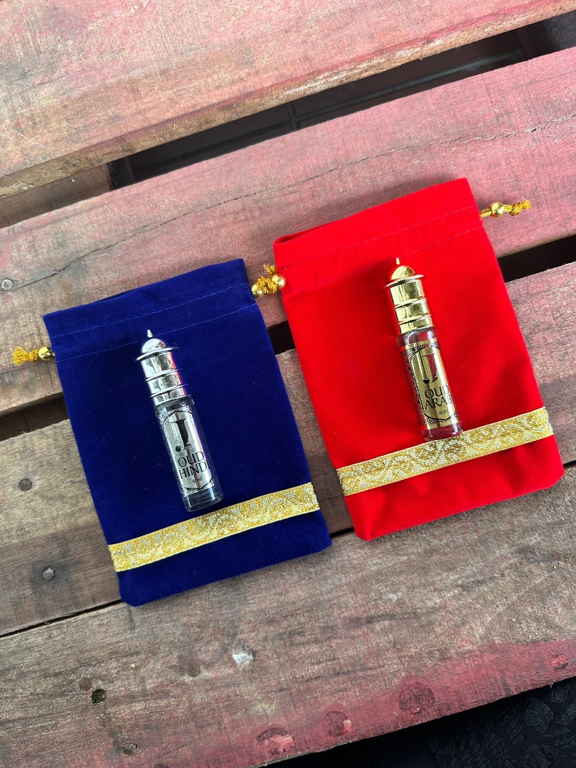 OUD ARABI/OUD HINDI ORIENTAL ATTAR 6ml WITH VELVET POUCH, Beauty
