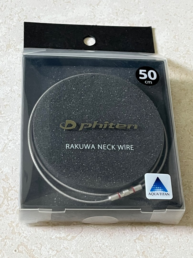 Phiten necklace RAKUWA neck wire 50cm, Women's Fashion, Jewelry