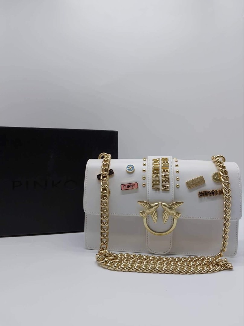 Pinko love bag best sale pins tracolla 2018 white
