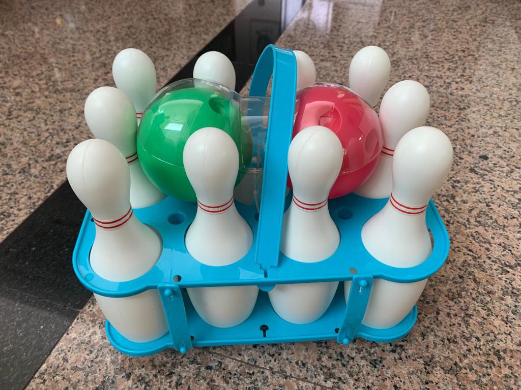 Plastic bowling ball set, Hobbies & Toys, Toys & Games on Carousell