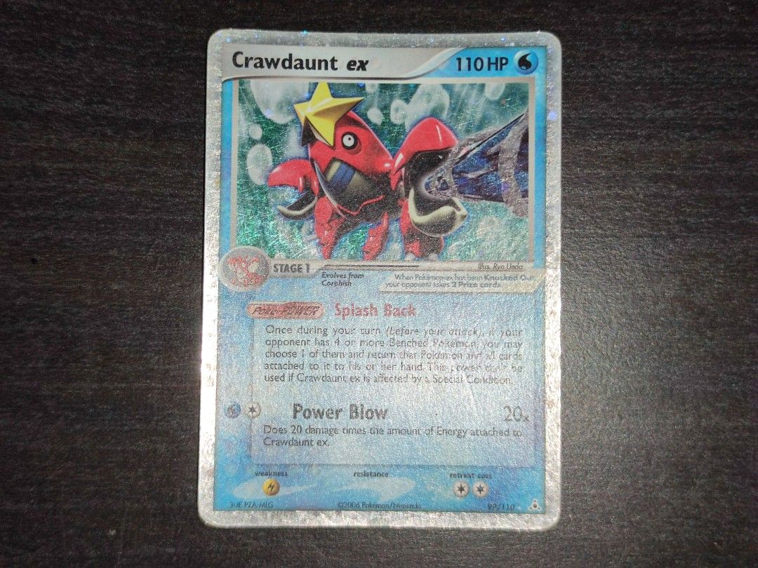 Pokemon Magcargo EX, Crawdaunt EX & Crobat EX, Hobbies & Toys, Toys & Games  on Carousell