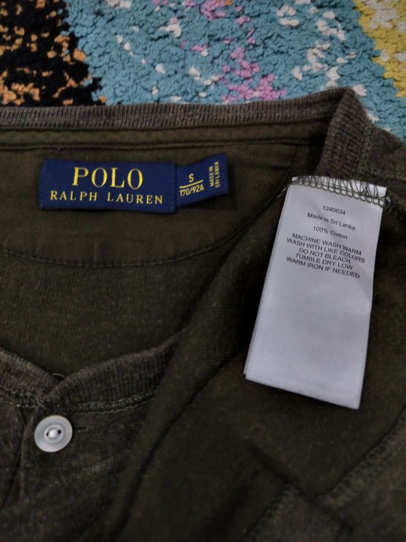 Polo Ralph Lauren plain green army long sleeves tshirt, Men's Fashion, Tops  & Sets, Tshirts & Polo Shirts on Carousell