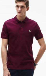 Polo shirt burgundy lacoste cassual fit original