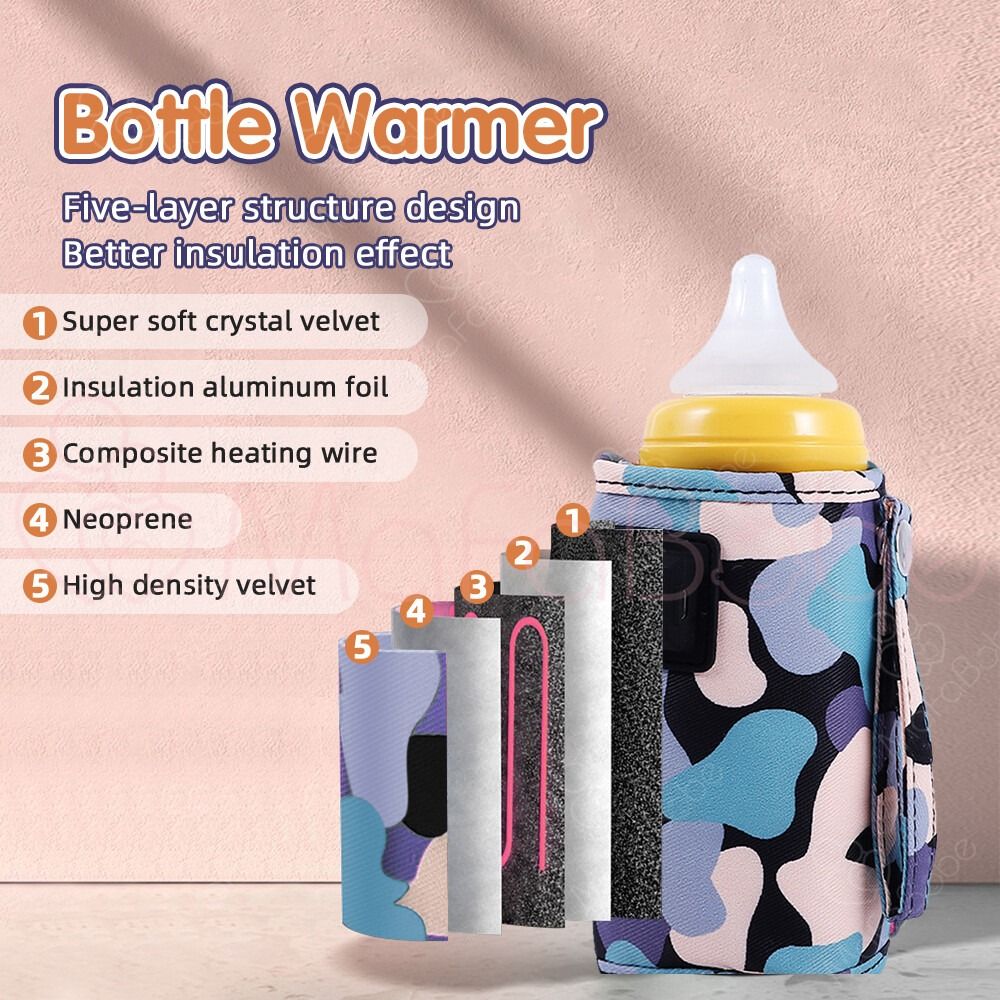 Portable Baby Bottle Warmer Insulation Thermostat Food Milk Heater