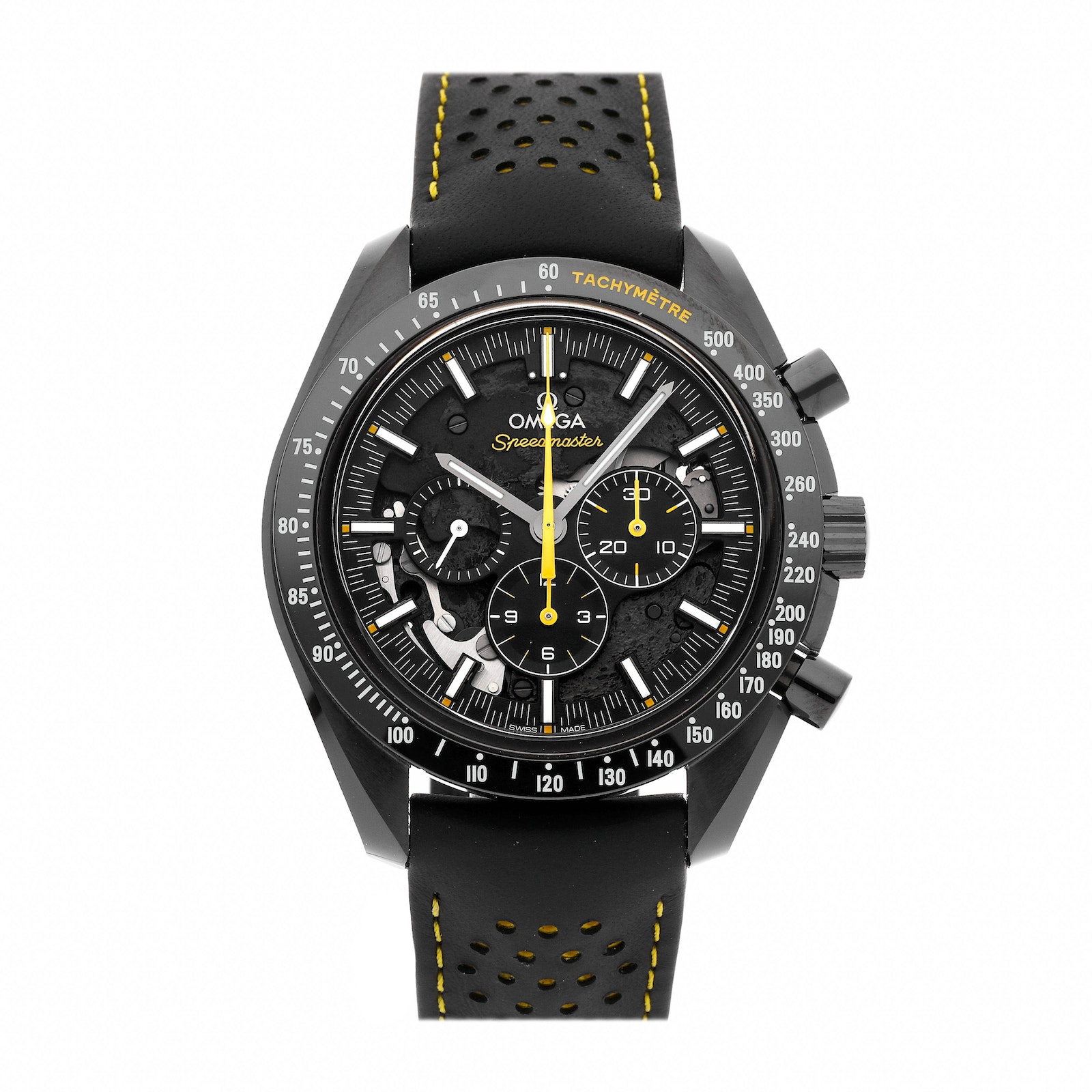 Pre-Owned Omega Speedmaster Moonwatch Chronograph Dark Side, Luxury ...