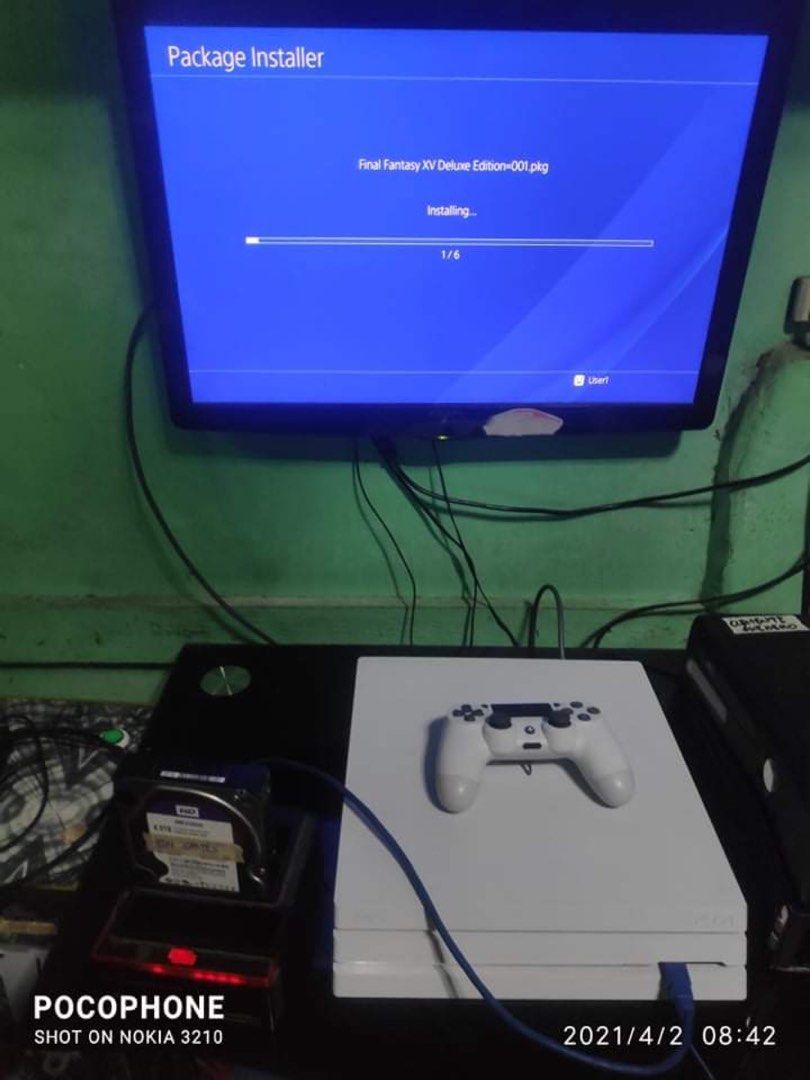 PS4 Pro 1TB Jailbreak (Category: PlayStation) located in Manila. Submitted by mjeromedy (Listing ID 1222122666, Image 3). Description: PS4 Pro 1TB Jailbreak 6.72 ver With games With 2 brandnew controllers.