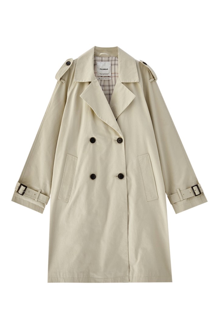 Pull&bear sales trench coat