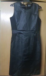 PVC Black Dress