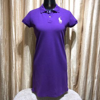 RALPH LAUREN COLLARED POLO DRESS BIG PONY WALK (Please view all photos and read description)