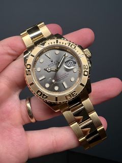 😌RARE DIAL😌 Rolex Yachtmaster 18K Yellow Gold 16628