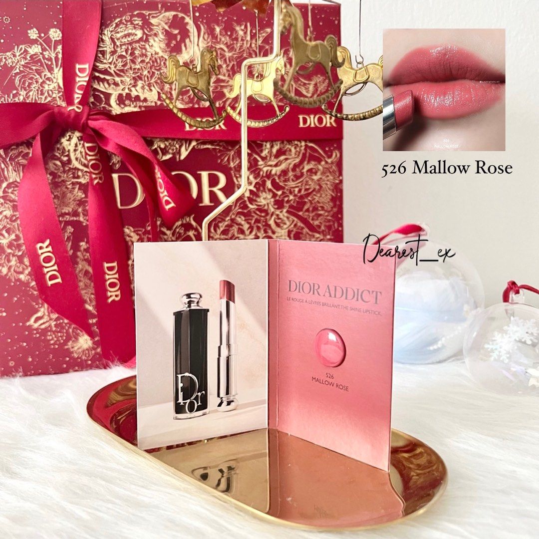 DIOR Addict Shine Refillable Lipstick 526 Mallow Rose at John Lewis   Partners