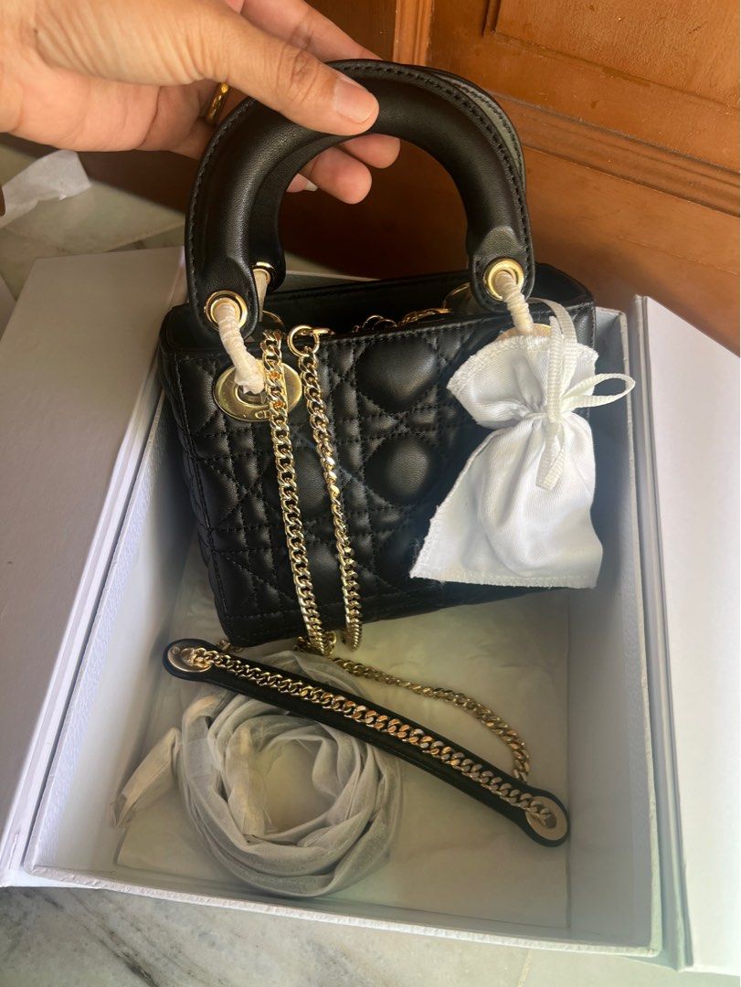 Dior mini lady dior lambskin 2025 bag