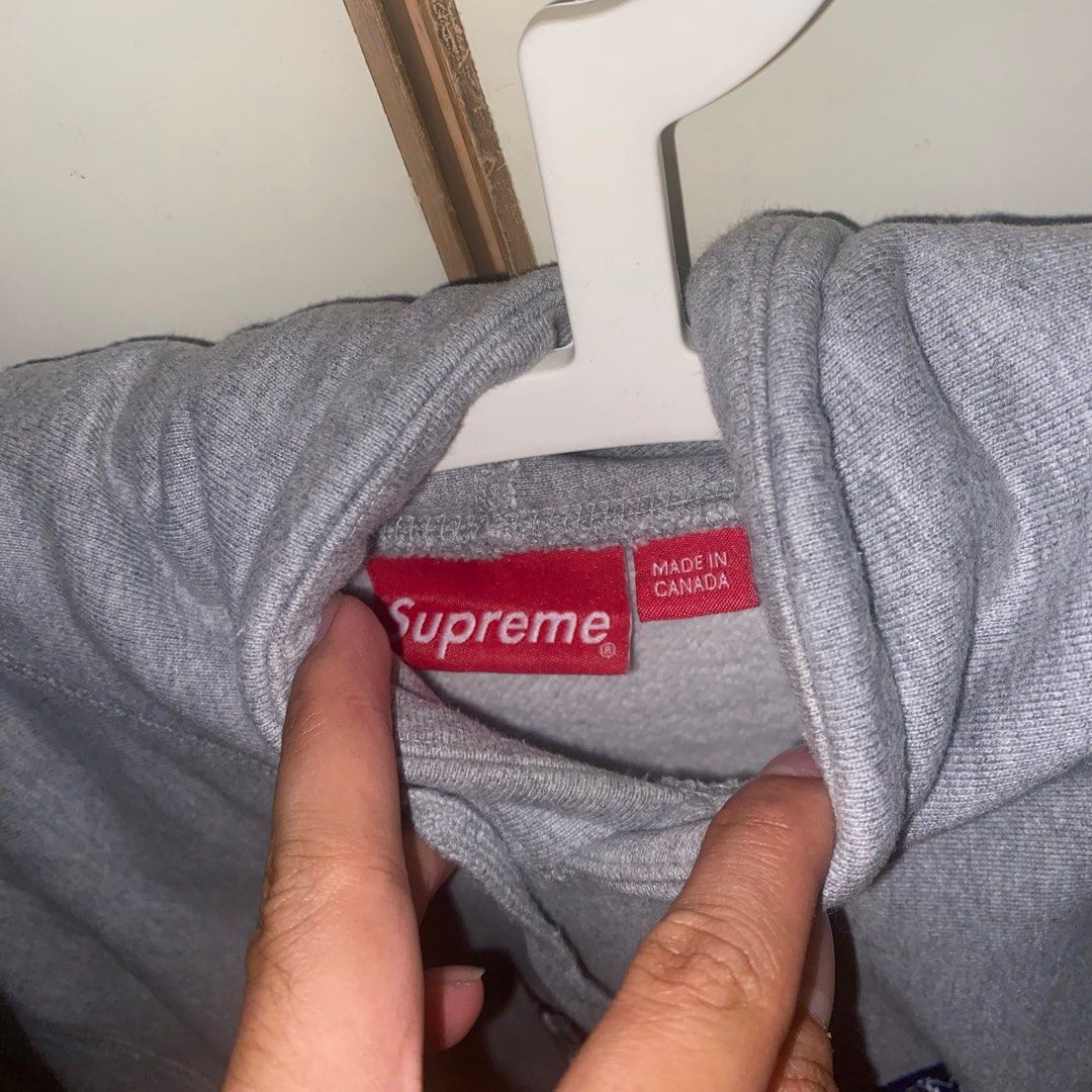 Supreme Bandana Box Logo Hoodie FW19 Heather Grey - Medium