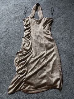 Review gold party dress