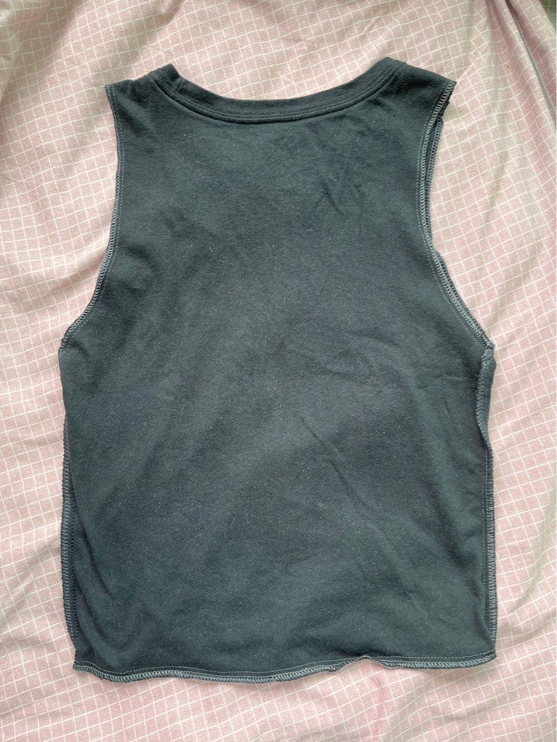 nike black reworked star tank top Women s Fashion Tops