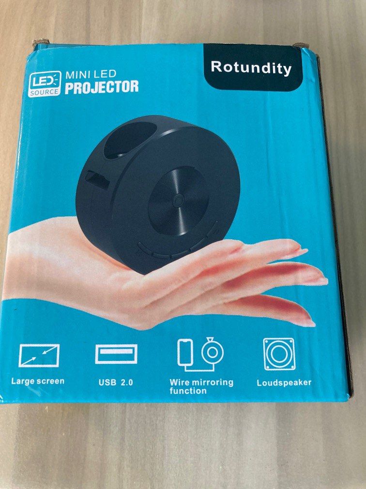 Rotundity Mini LED Projector, TV & Home Appliances, TV & Entertainment ...