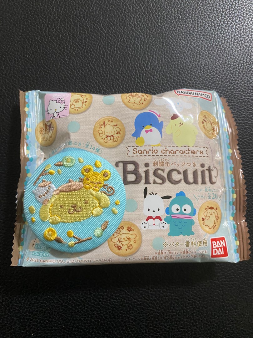 Sanrio Biscuits & Embroidery Can Badge [Pompompurin], Hobbies & Toys
