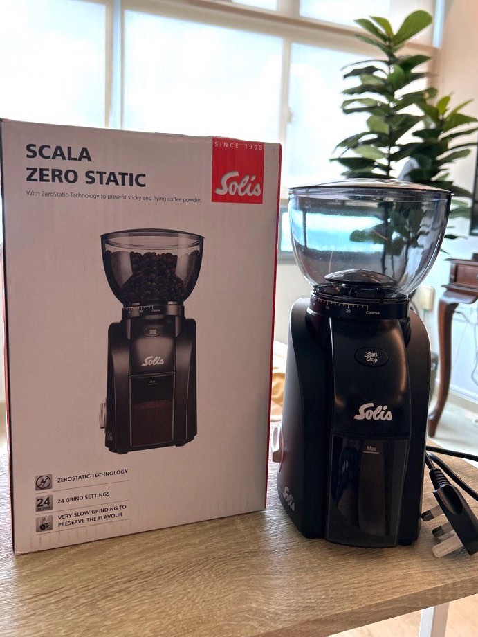 Solis Scala Zero Static Coffee Grinder (conical burr), TV & Home