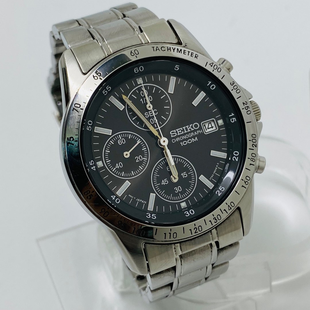 Jam seiko chronograph hot sale 100m kw