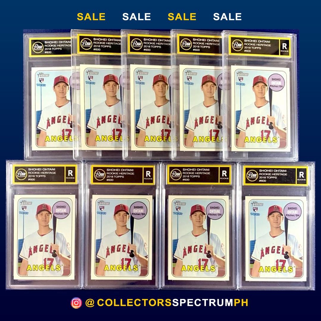 Shohei Ohtani 2018 Topps Heritage #600 RC (PSA 10)