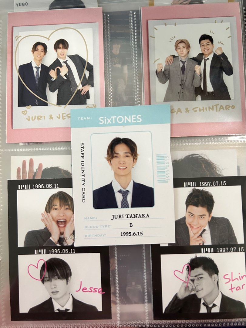 SixTONES 學生相, 興趣及遊戲, 收藏品及紀念品, 日本明星- Carousell