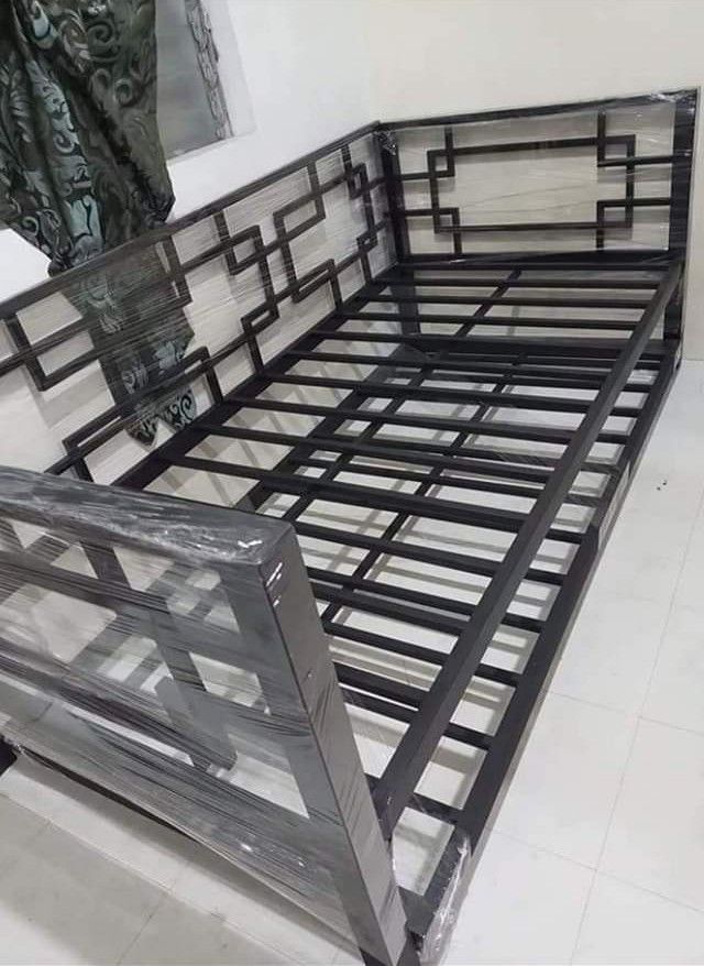 Sofa bed (Category: Bed Frames & Mattresses) located in Valenzuela. Submitted by lax_furniture (Listing ID 1205629420, Image 2). Description: Price starts at PHP 6,000✅ ❗We are offering high quality bed frames, loft bed, double deck, triple deck, metal split type and sofa bed. 📍high quality materials 📍durable 📍G.I. tubular 📍Heavy duty 📍Hindi tinipid sa welding 📍Available in 3 colors :black, white, and gray :For custom colors just add 800 pe