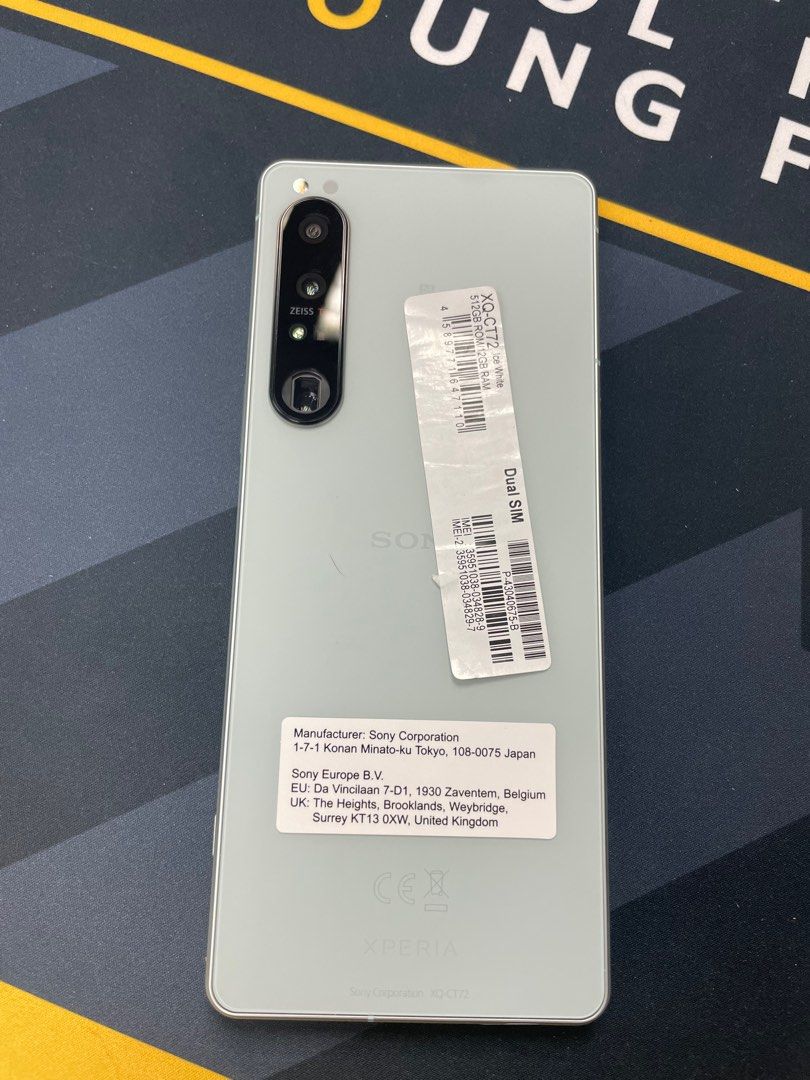 Sony Xperia 1 IV XQ-CT72 Dual Sim 12GB RAM 512GB 5G (White), 手提電話, 手機 ...