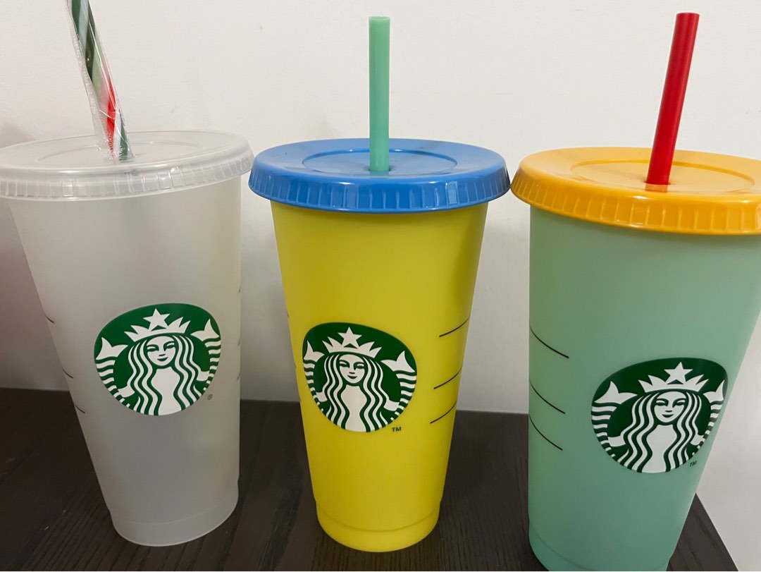Starbucks cold cups, Furniture & Home Living, Kitchenware & Tableware