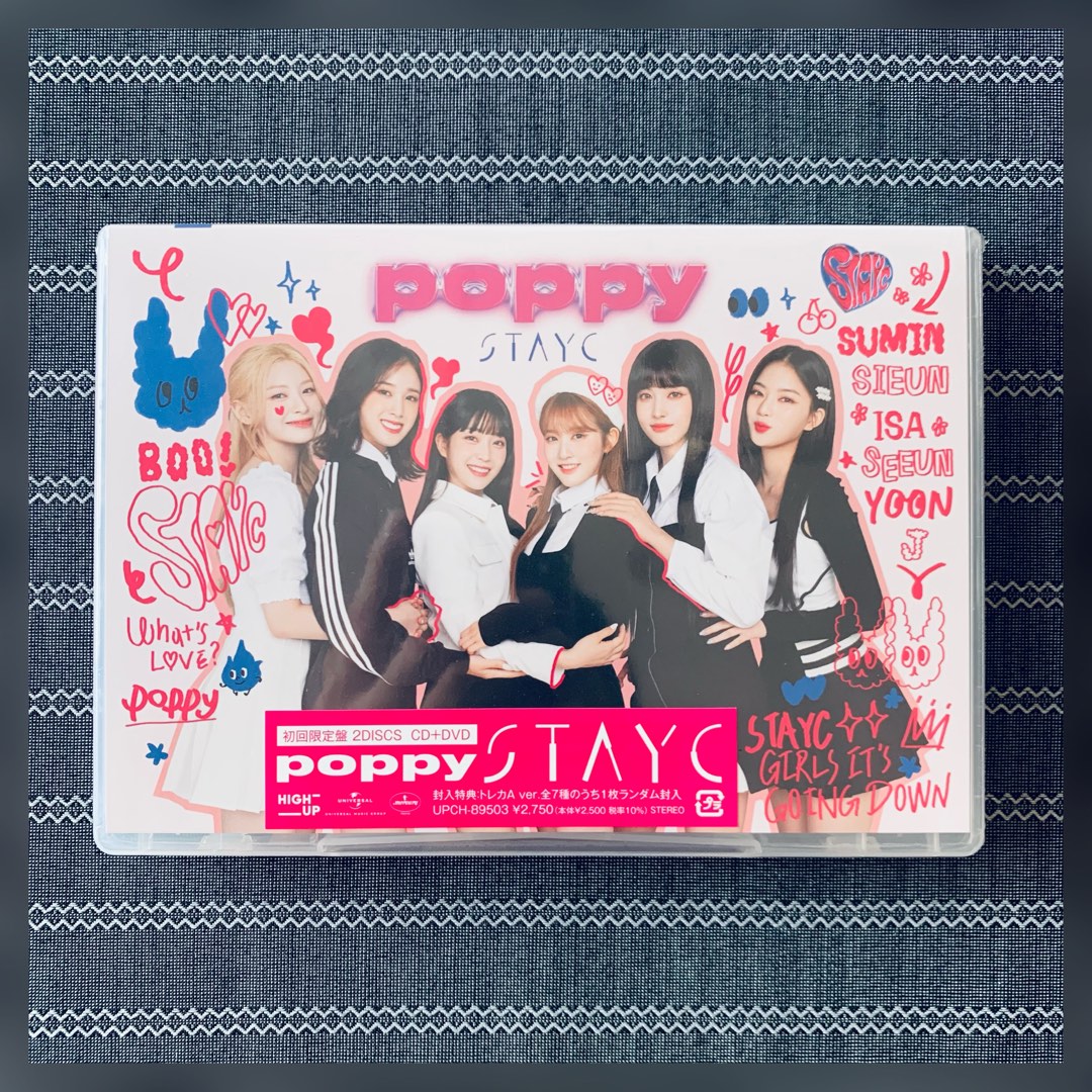 STAYC - Poppy [Japan Limited Edition] CD + DVD, Hobbies & Toys, Music ...