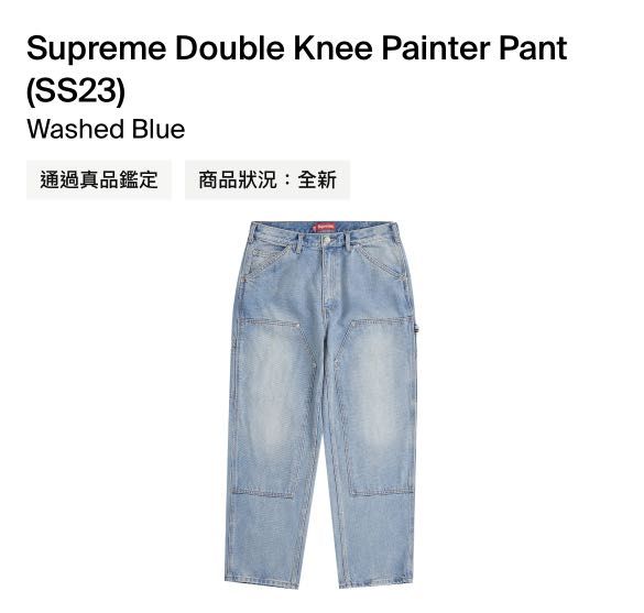 Supreme Double Knee Painter Pant (SS23) Washed Blue, 名牌